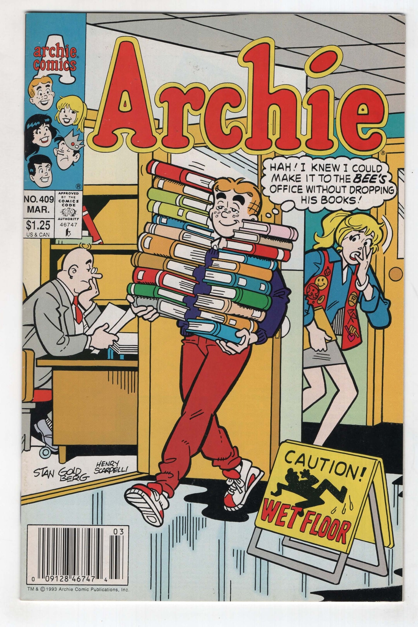 Archie 409 1993 NM- Stan Goldberg Betty Mini Skirt Newsstand