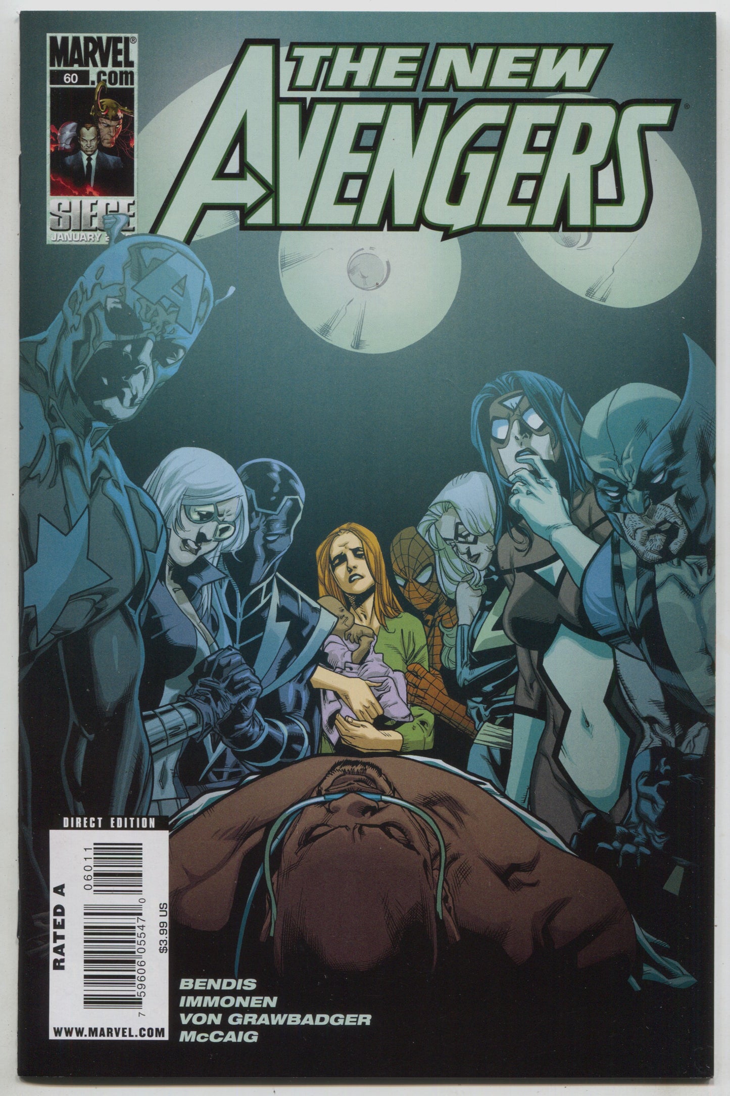 New Avengers 60 Marvel 2010 NM Stuart Immonen Luke Cage