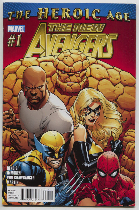 New Avengers 1 A 2nd Series Marvel 2010 NM STUART IMMONEN