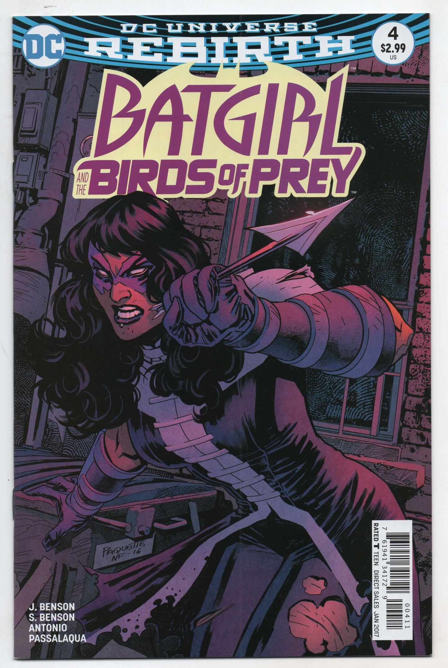 Batgirl And The Birds Of Prey 4 B DC 2016 NM Karmome Shirahama Variant