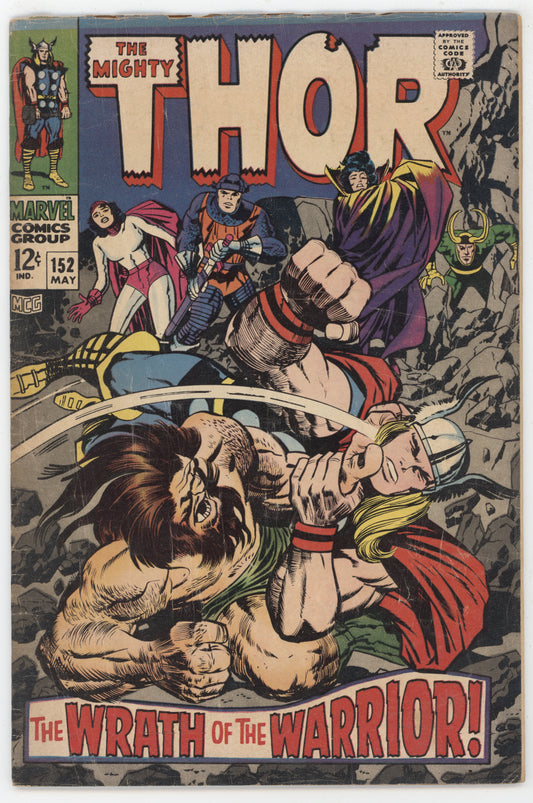 Mighty Thor 152 Marvel 1968 VG FN Stan Lee Jack Kirby Loki Destroyer Ulik