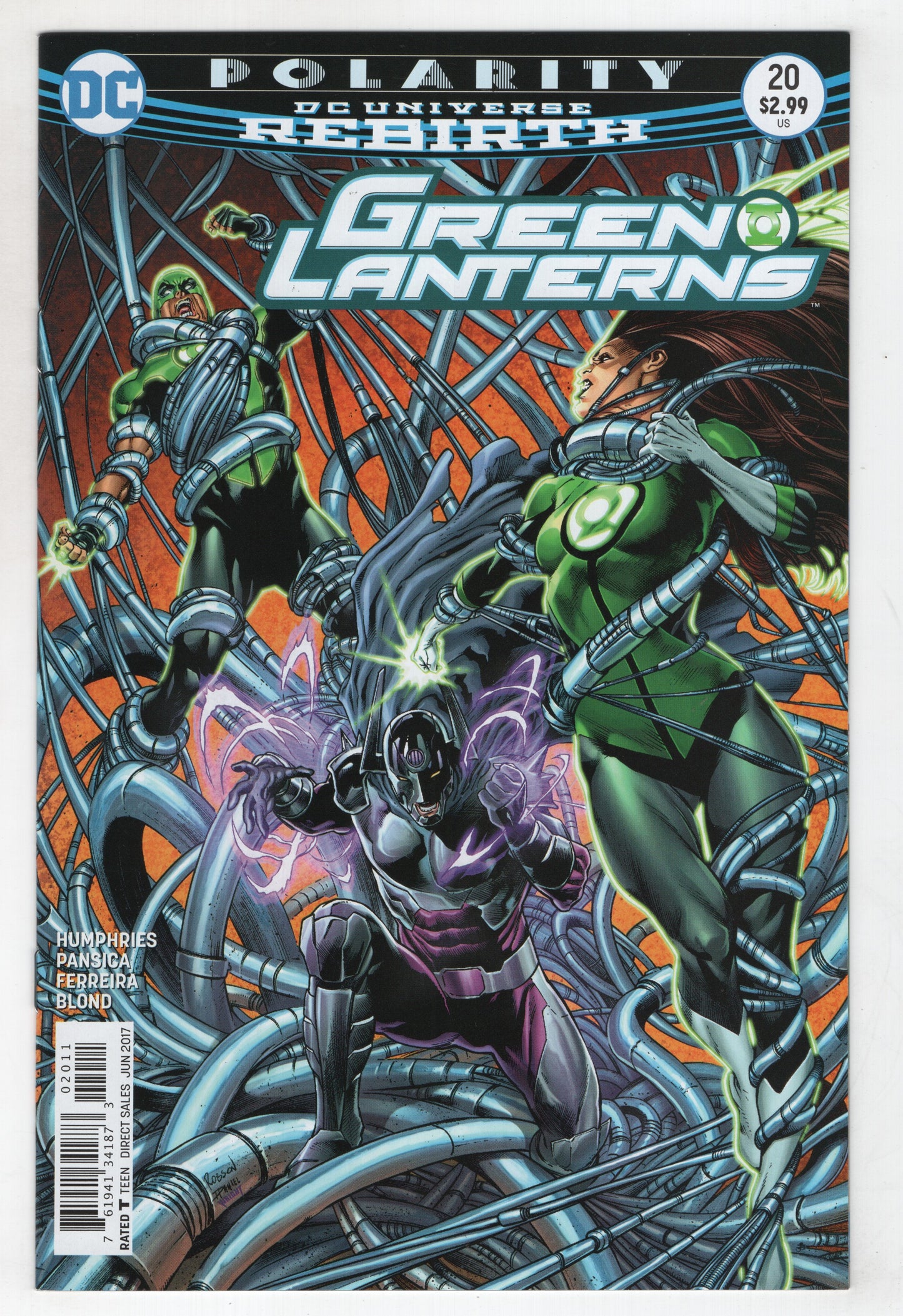 Green Lanterns 20 A DC 2017 NM Rebirth Robson Rocha