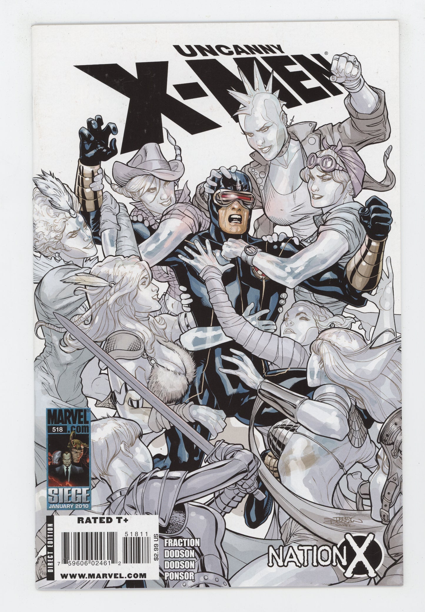 Uncanny X-Men 518 Marvel 2010 NM- 9.2 Terry Dodson Cyclops Emma Frost - Golden Apple Comics