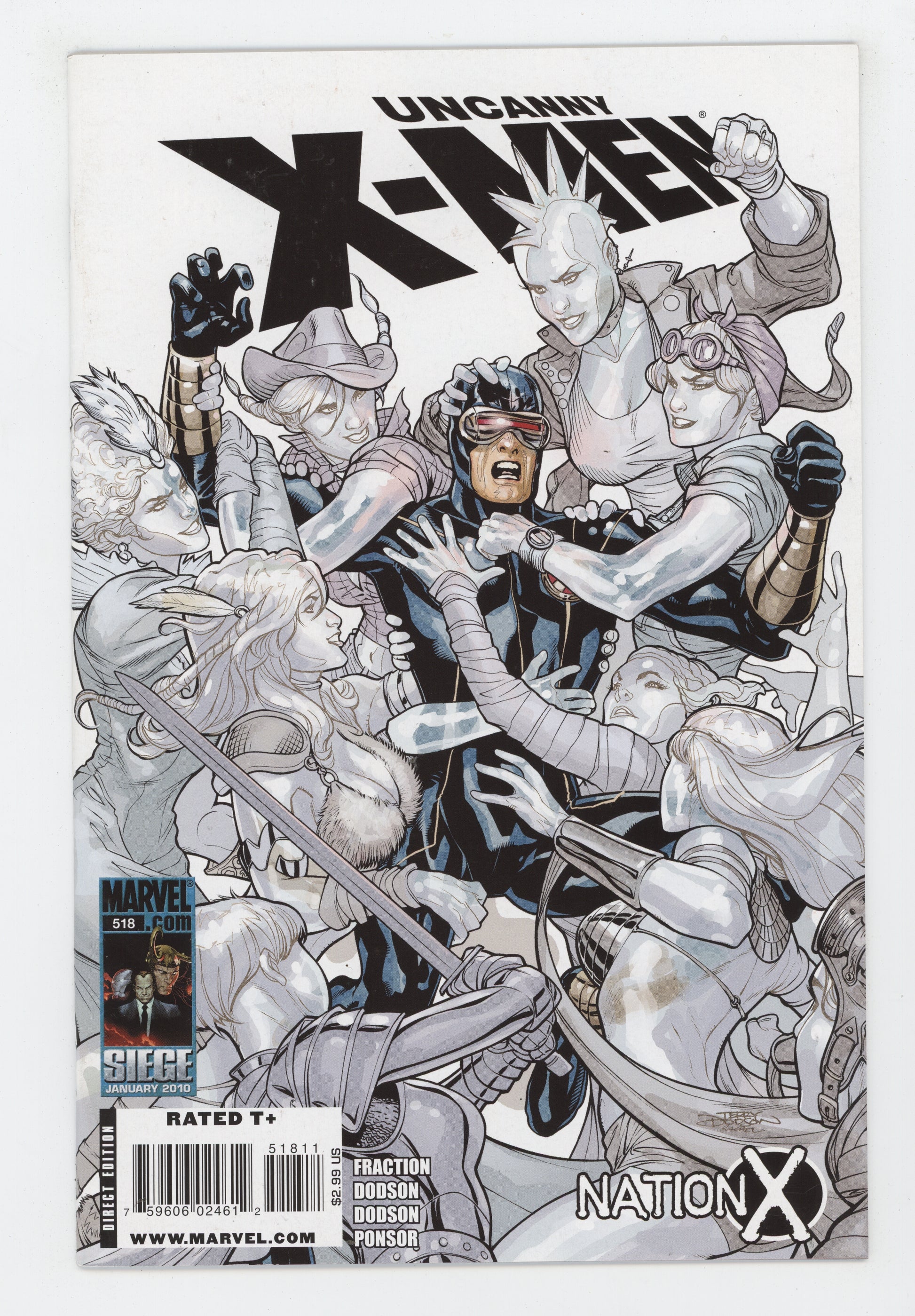 Uncanny X-Men 518 Marvel 2010 NM- 9.2 Terry Dodson Cyclops Emma Frost - Golden Apple Comics