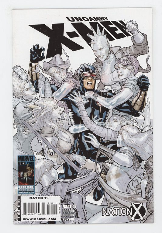Uncanny X-Men 518 Marvel 2010 NM- 9.2 Terry Dodson Cyclops Emma Frost - Golden Apple Comics