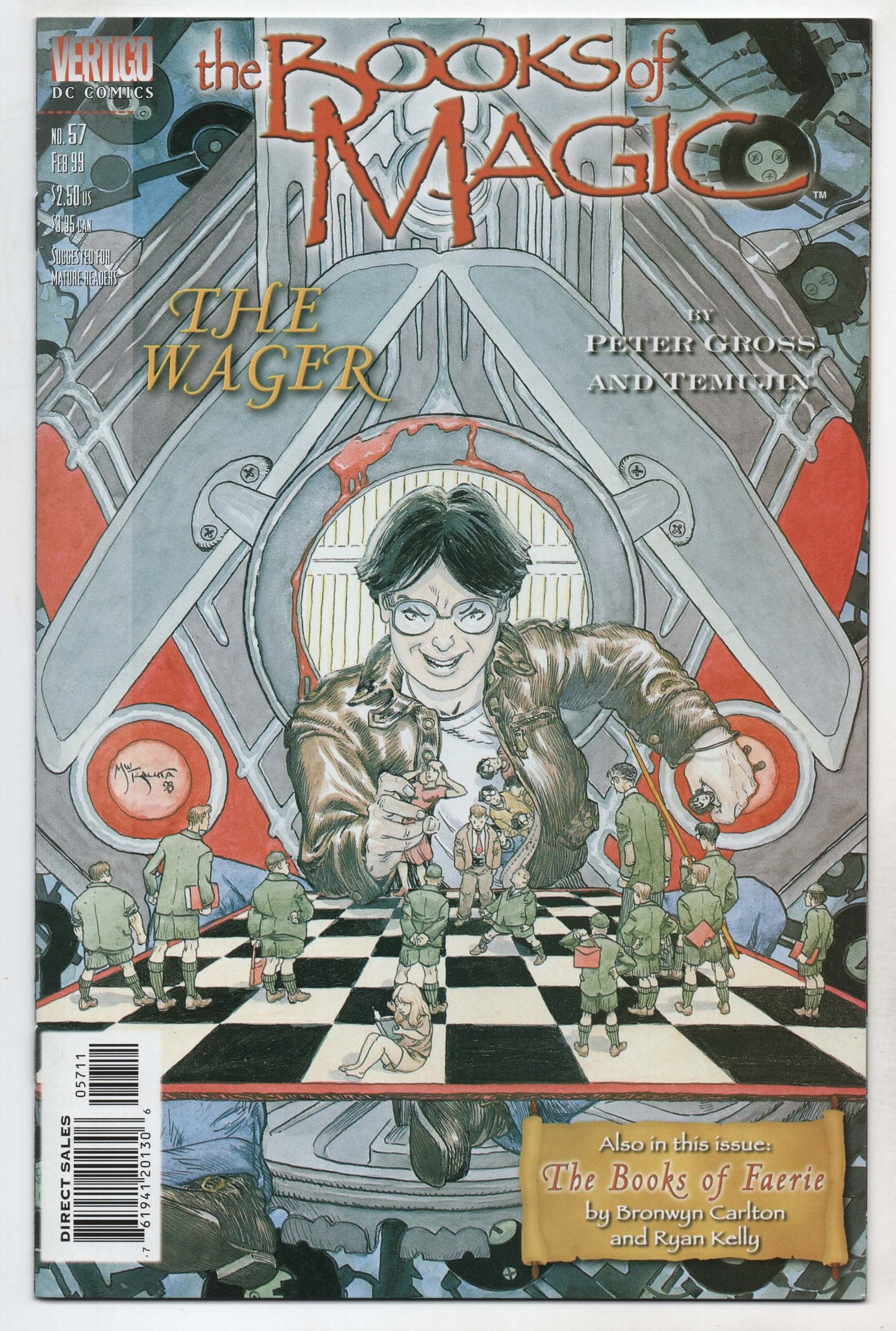 Books Of Magic 57 DC Vertigo 1999 NM Tim Hunter Mike Kulata Chess Game