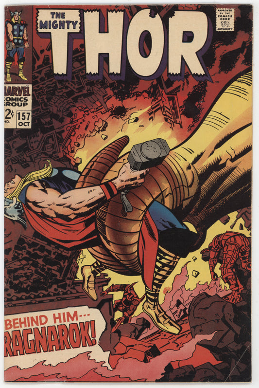 Mighty Thor 157 Marvel 1968 FN VF Stan Lee Jack Kirby Sif Loki