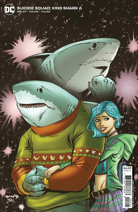 Suicide Squad King Shark #6 (Of 6) B Tim Seeley Card Stock Variant School Photo Meme (02/15/2022) Dc