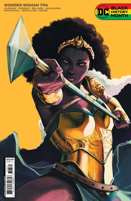 Wonder Woman #796 D Taj Tenfold Black History Month Card Stock Variant (02/21/2023) Dc