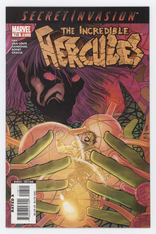 Incredible Hercules 118 Marvel 2008 NM John Romita Secret Invasion