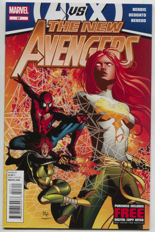 New Avengers 27 2nd Series Marvel 2012 NM Mike Deodato Phoenix Spider-Man