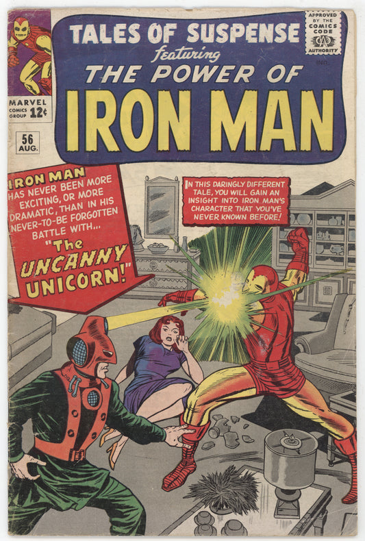 Tales Of Suspense 56 Marvel 1964 VG Iron Man 1st Unicorn Jack Kirby Stan Lee