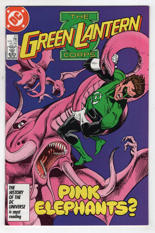 Green Lantern 211 1st Series DC 1987 NM- Corps Guy Gardner Joe Staton