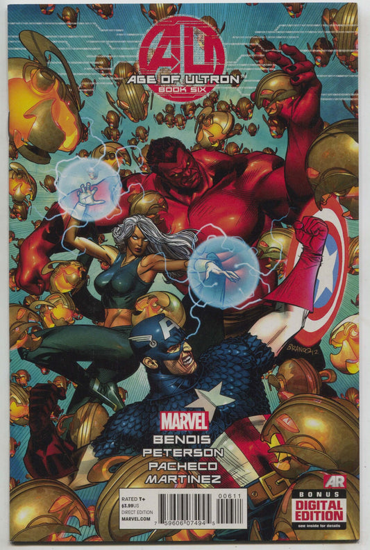 Age of Ultron #6 A Marvel 2013 Brandon Peterson Brian Michael Bendis Avengers