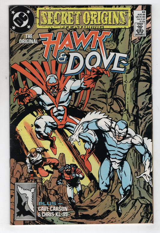 Secret Origins 43 2nd Series DC 1989 NM- Hawk & Dove