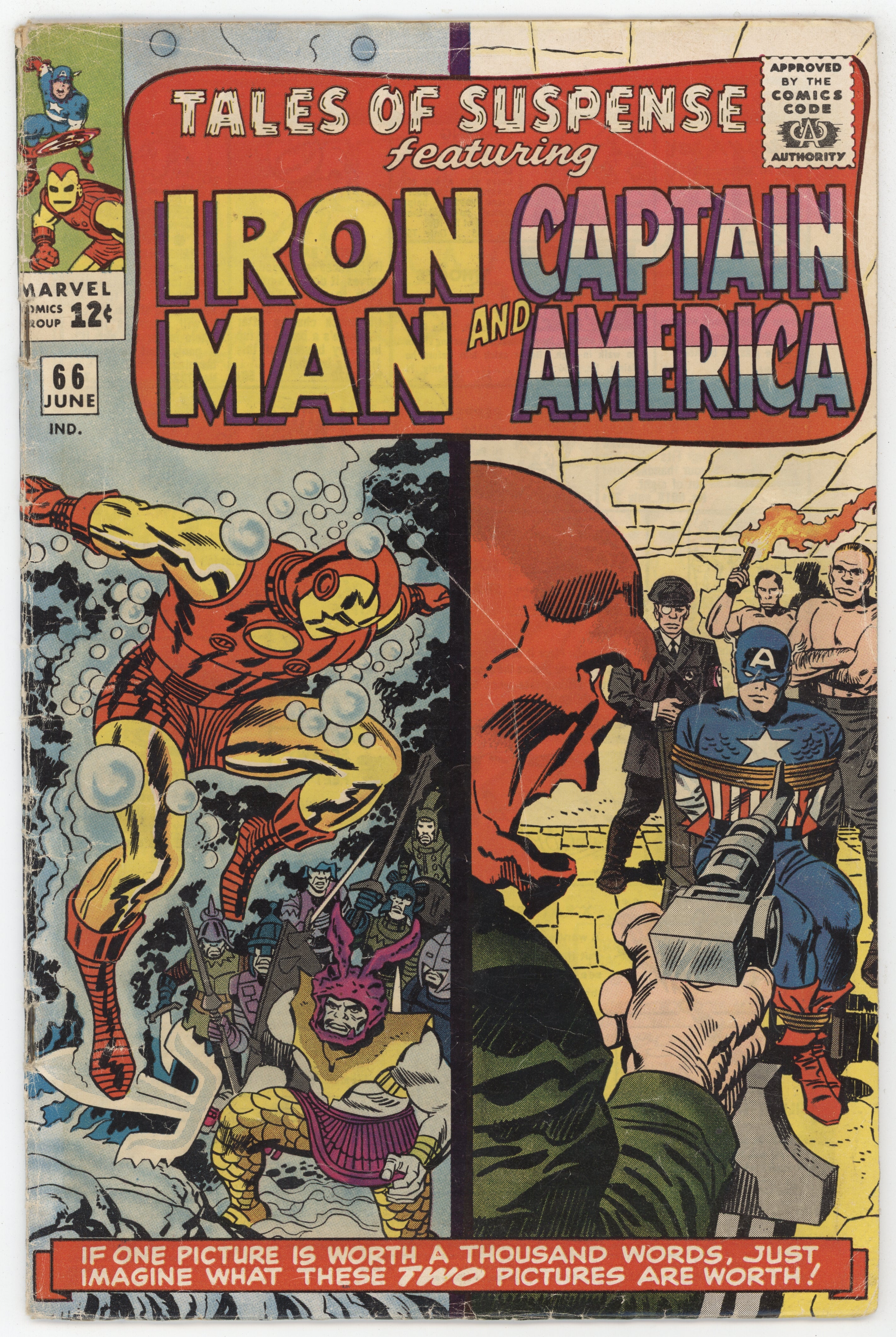 Tales Of Suspense 66 Marvel 1965 VG Iron Man Captain America Red
