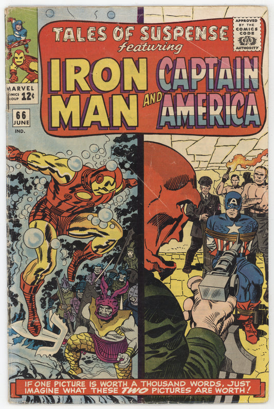 Tales Of Suspense 66 Marvel 1965 VG Iron Man Captain America Red Skull Stan Lee