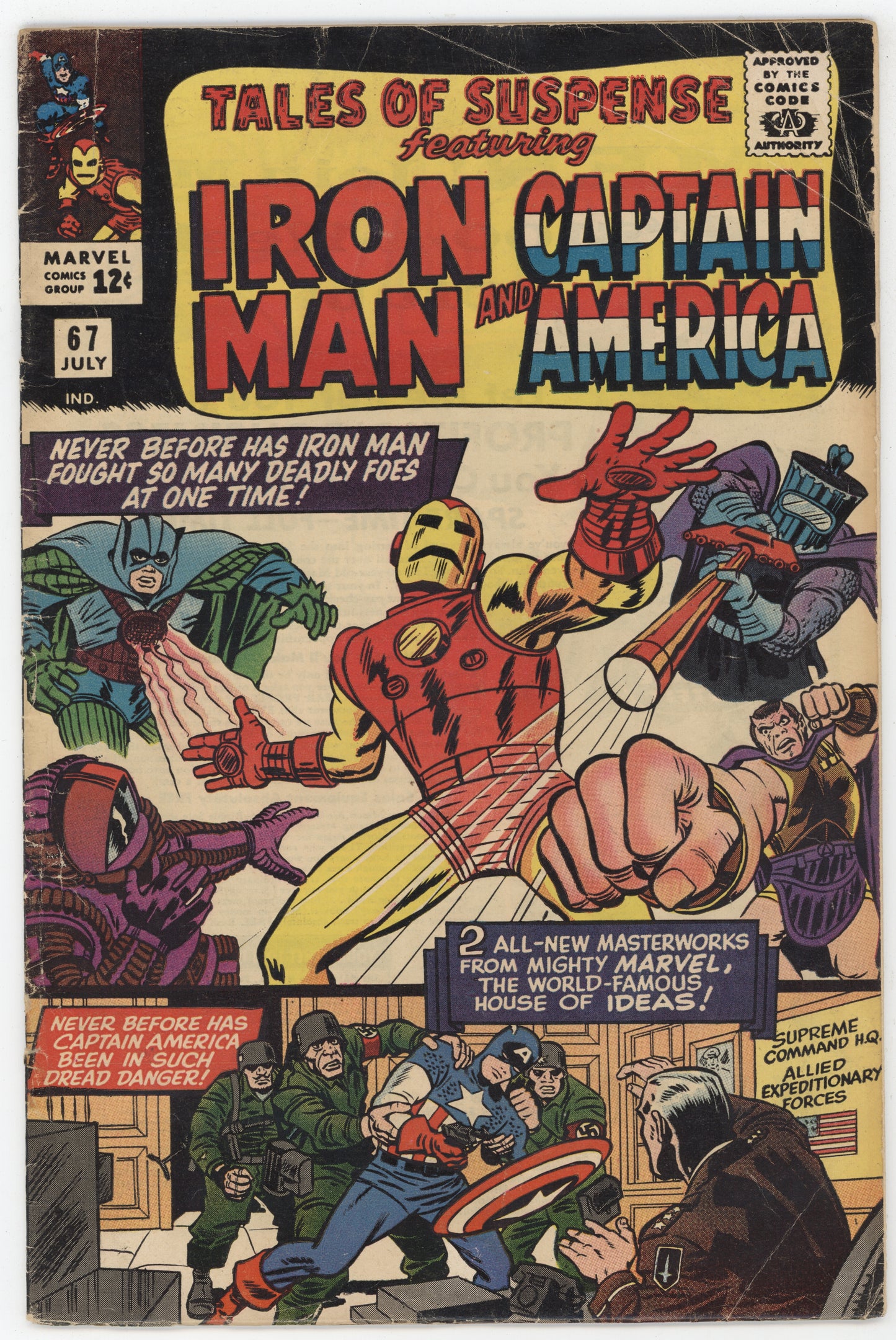 Tales Of Suspense 67 Marvel 1965 VG Iron Man Captain America Red Skull Stan Lee