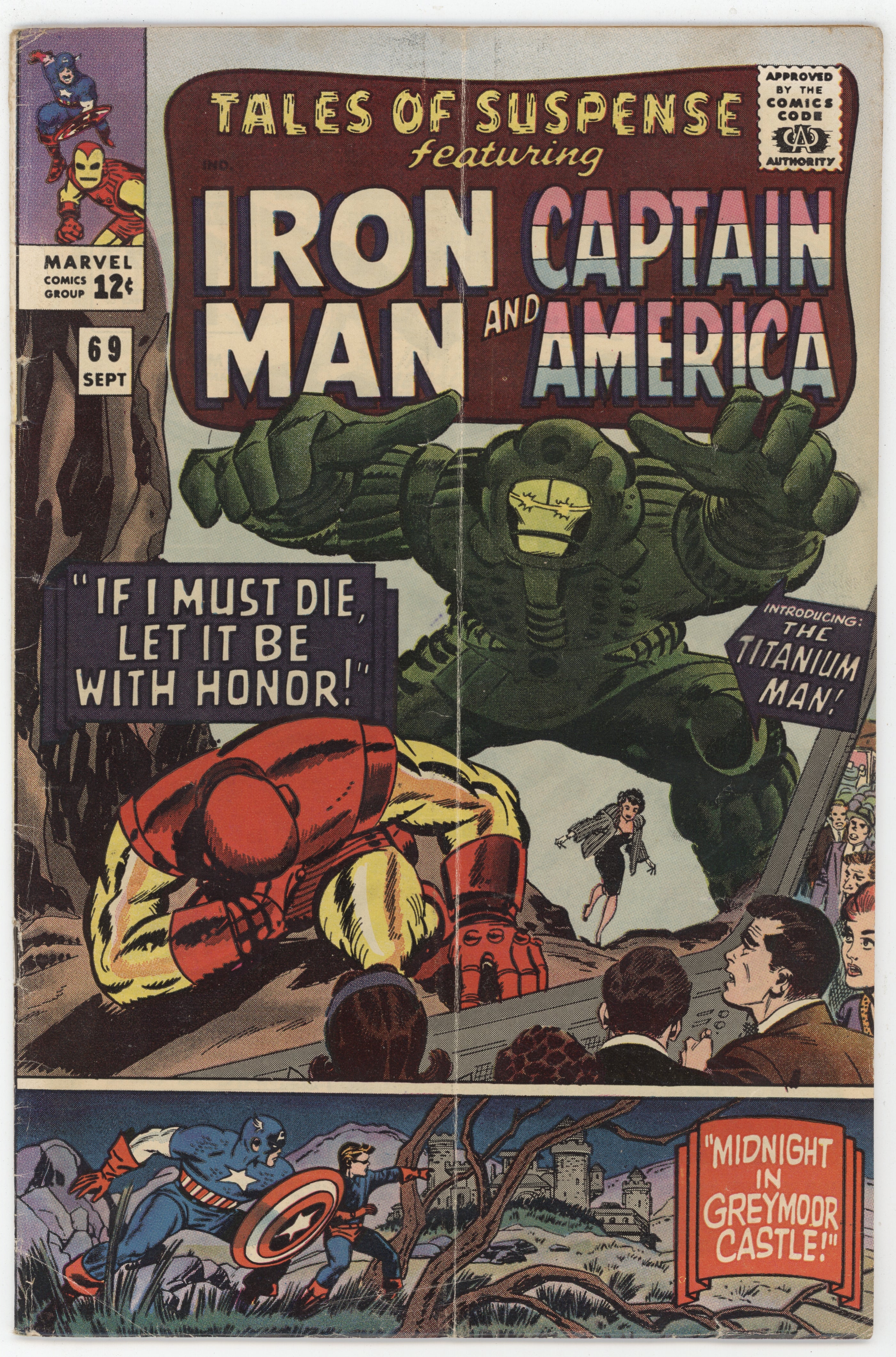 Tales Of Suspense 69 Marvel 1965 VG Iron Man Captain America 1st ...