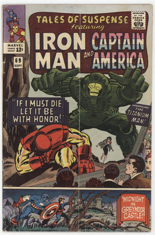 Tales Of Suspense 69 Marvel 1965 VG Iron Man Captain America 1st Titanium Man