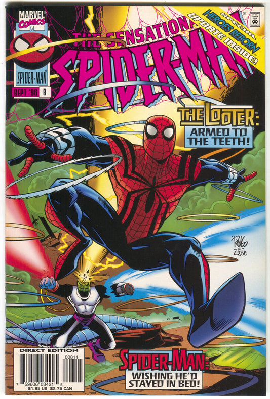 Sensational Spider-Man 8 Marvel 1996 NM Ben Reilly Looter