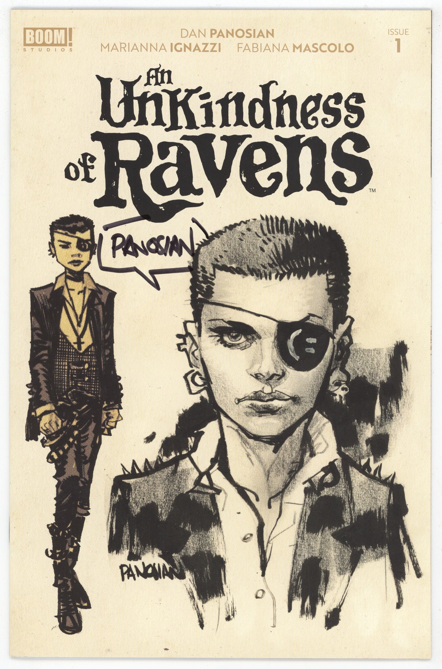 Unkindness Of Ravens #1 2nd Print Dan Panosian Variant SIGNED Dan Panosian Boom