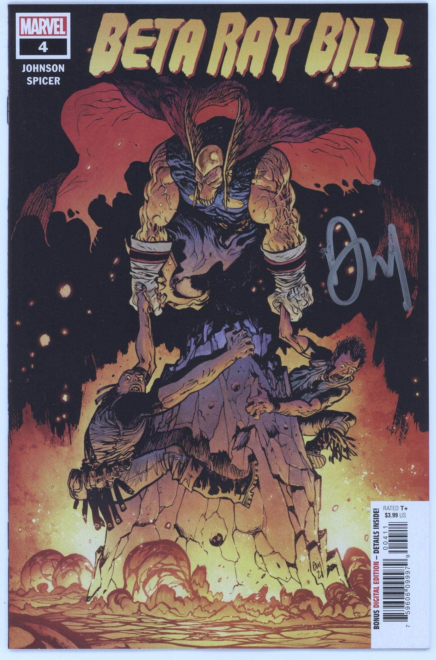 Beta Ray Bill 4 Marvel 2021 NM Signed Daniel Warren Johnson