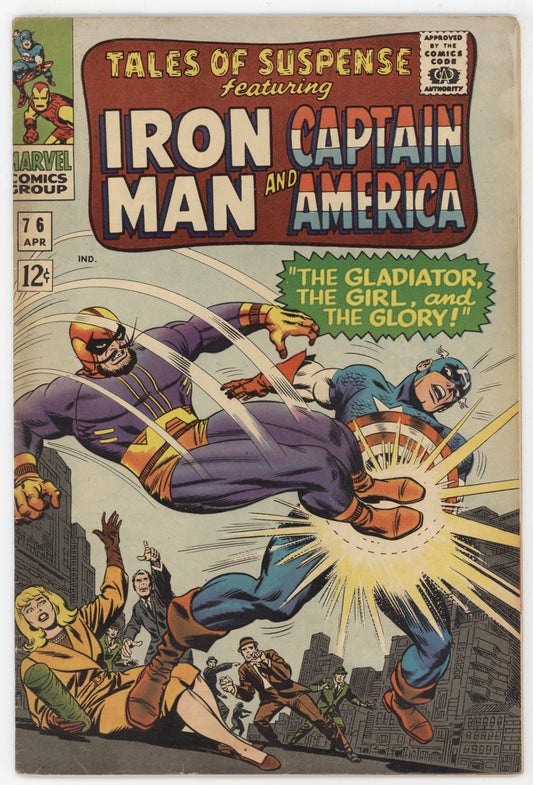 Tales Of Suspense 76 Marvel 1966 FN Iron Man Captain America Batroc 1st Ultimo Jack Kirby