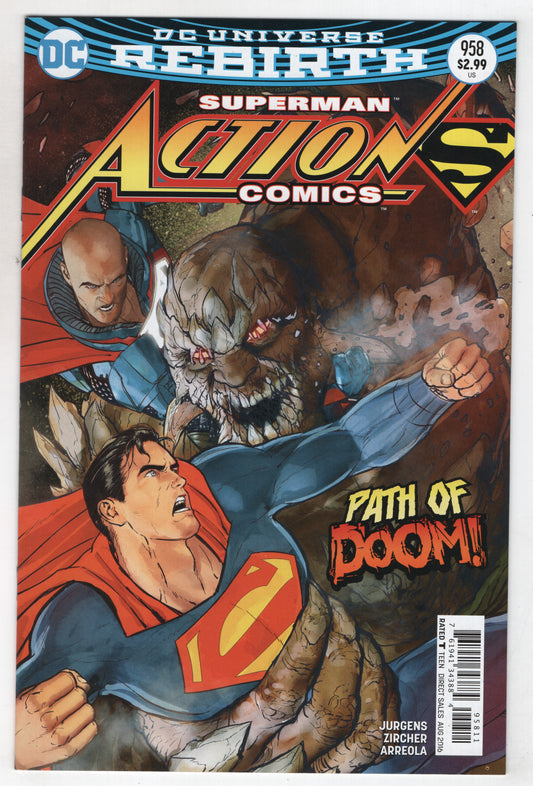 Superman Action Comics 958 A DC 2016 NM Rebirth Dan Jurgens Doomsday