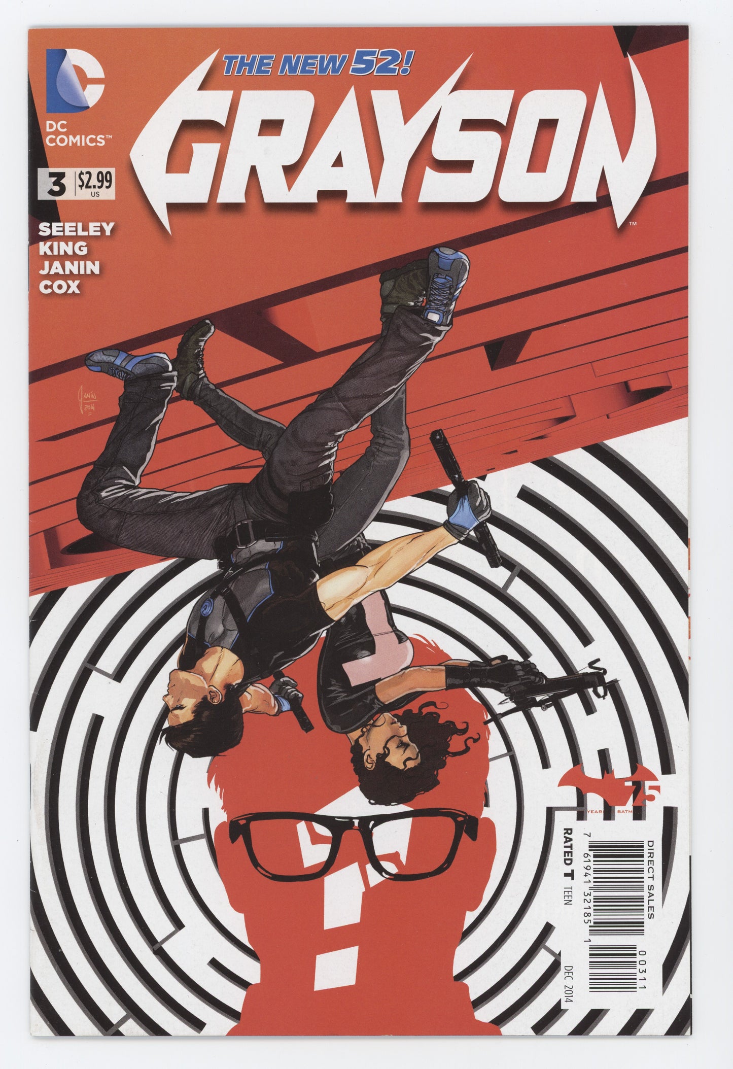 Grayson #3 A DC 2014 Mikel Janin Tim Seeley New 52