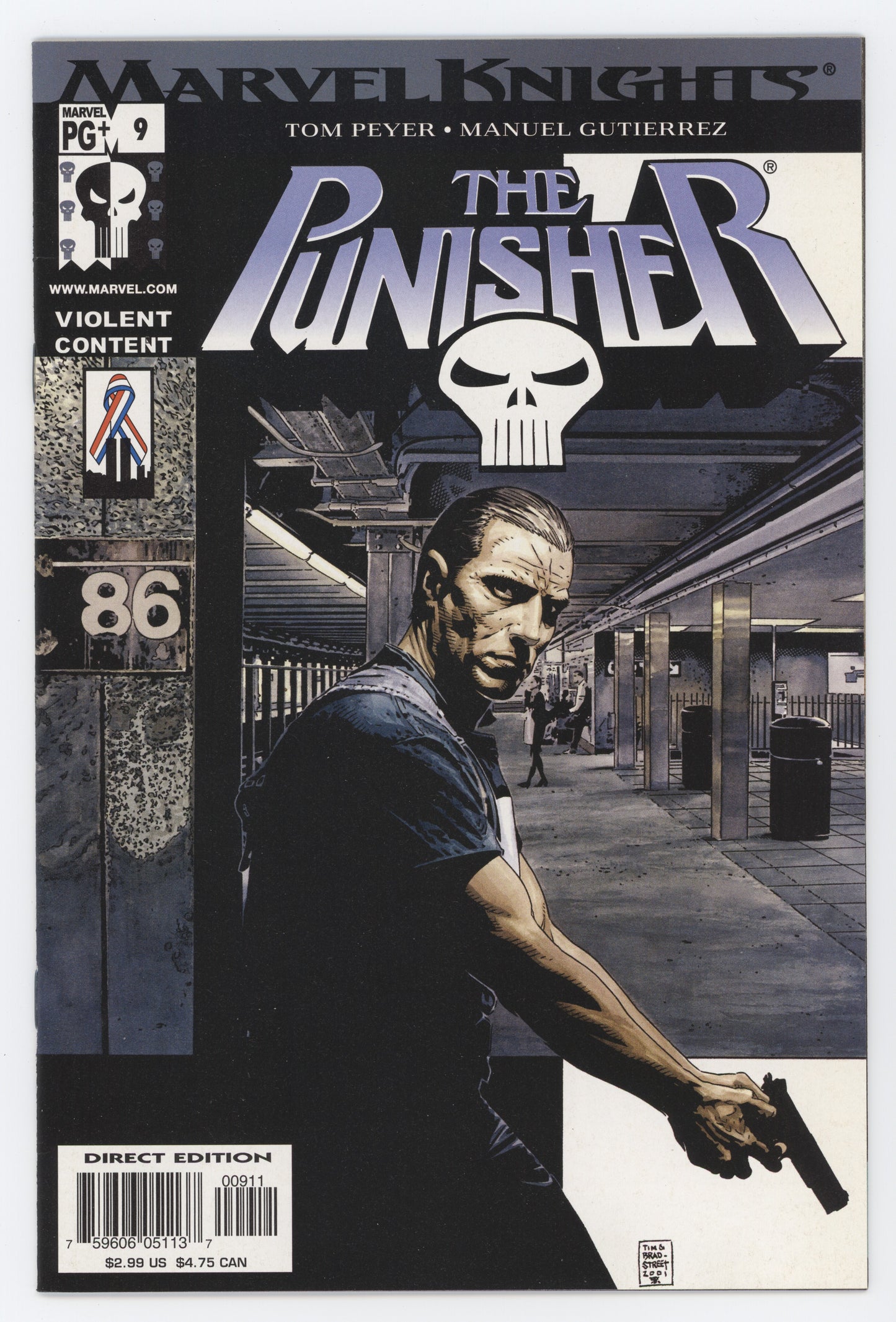 Punisher 9 6th Series Marvel Knights 2002 NM Tim Bradstreet