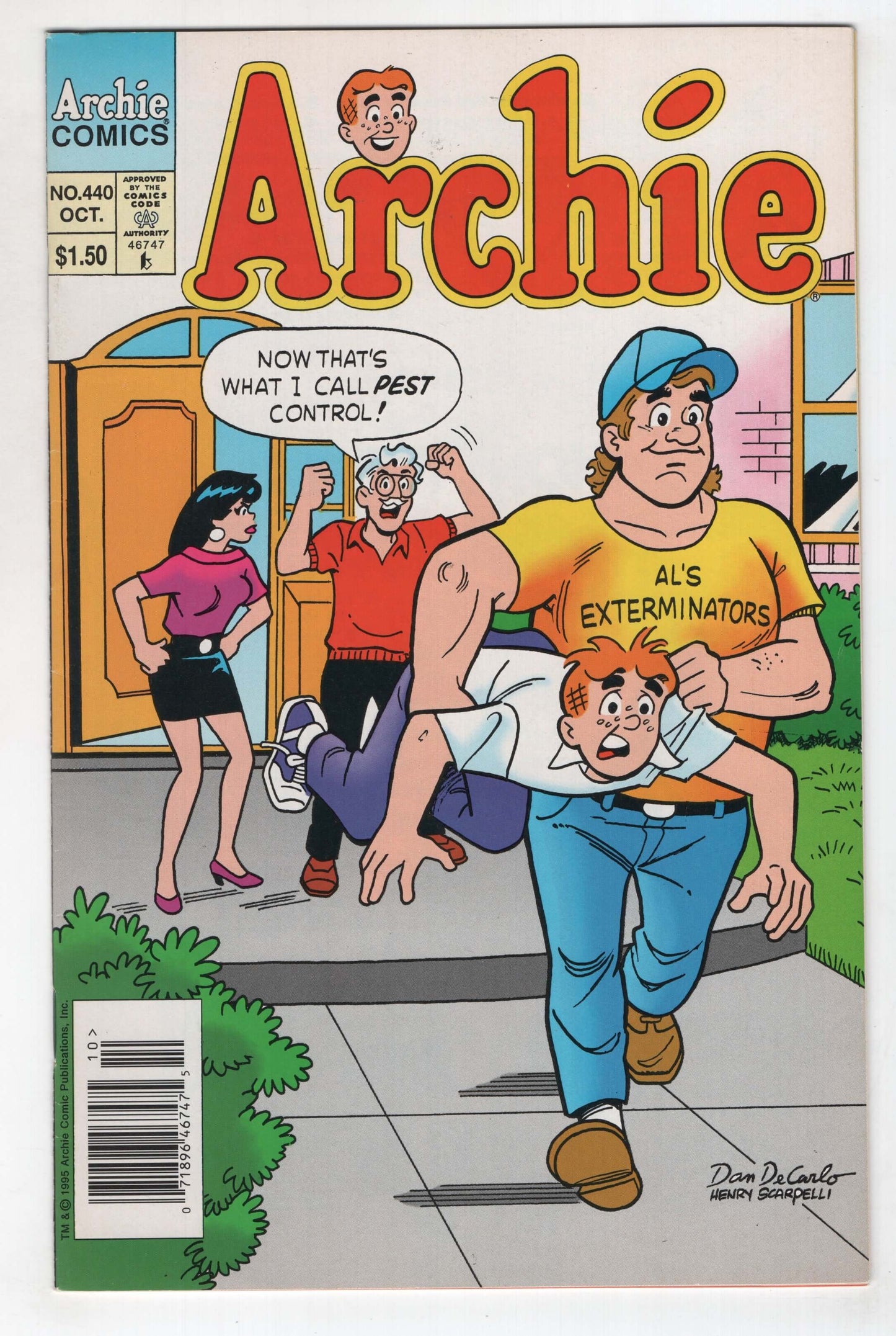 Archie 440 1995 VF Dan DeCarlo Veronica Pest Control Newsstand
