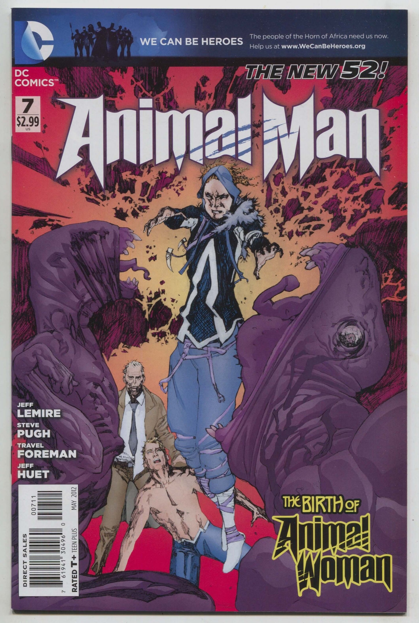 Animal Man 7 2nd Series DC 2011 NM Travel Foreman