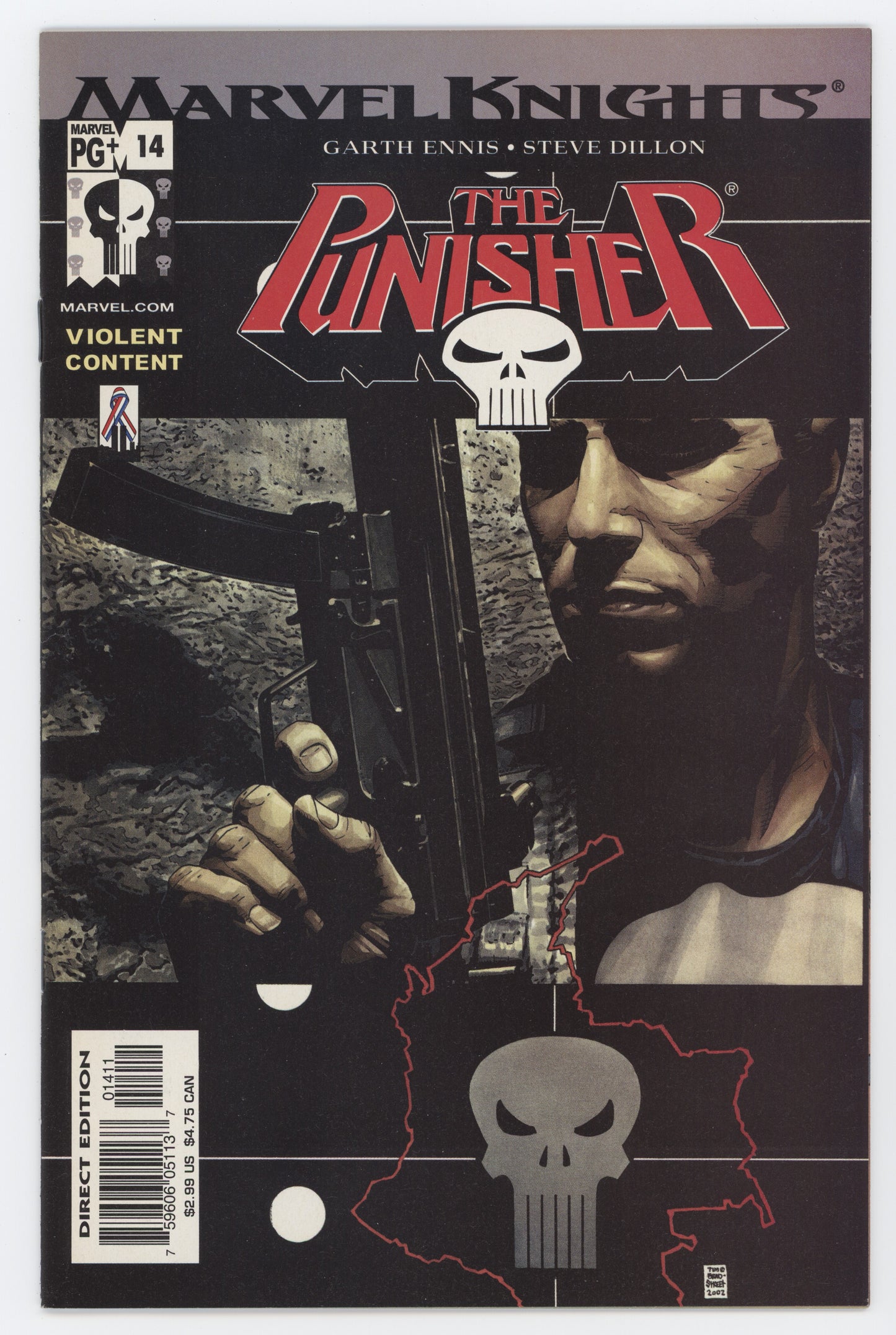 Punisher 14 6th Series Marvel Knights 2002 NM Tim Bradstreet Garth Ennis