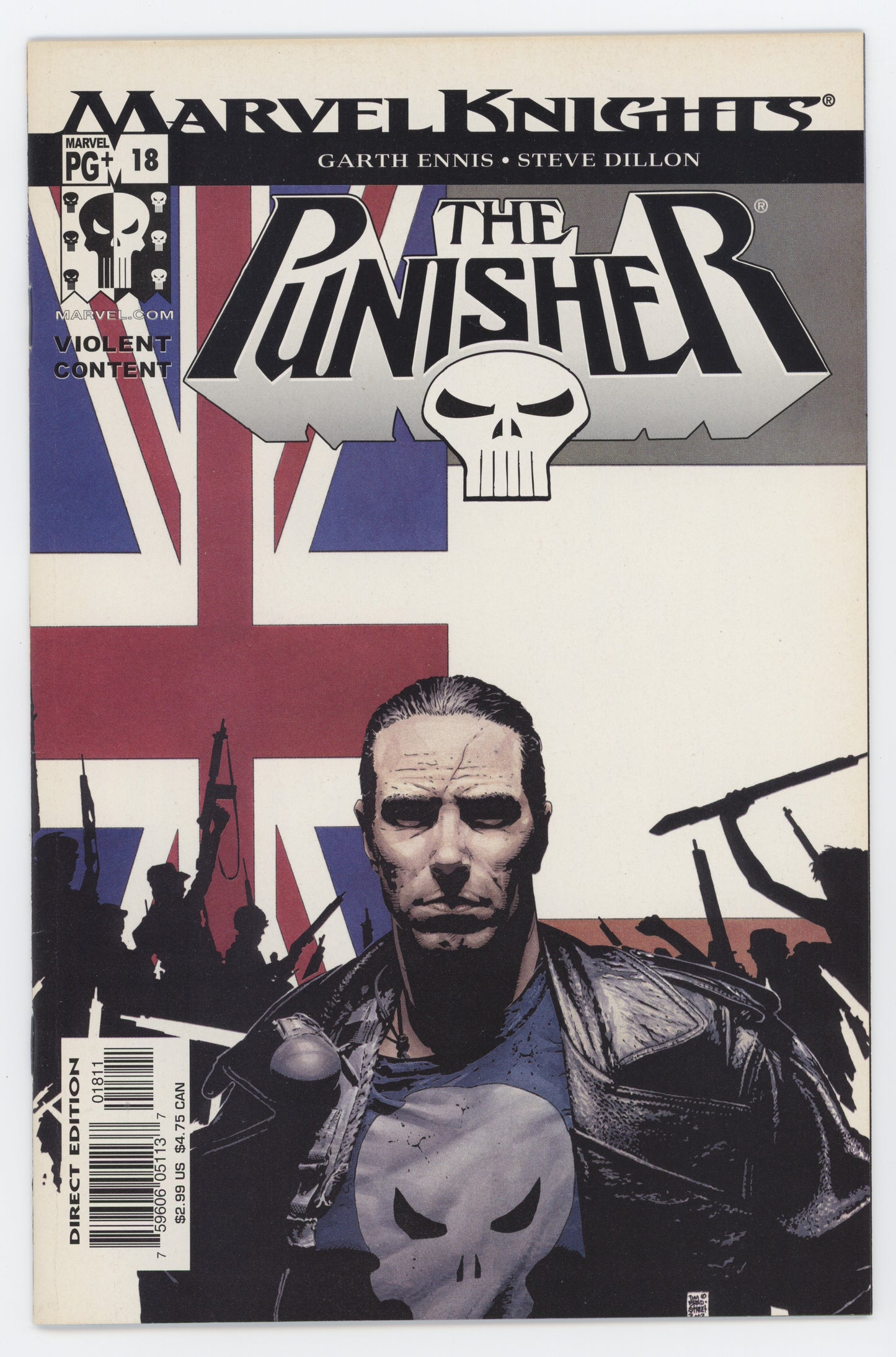 Punisher 18 6th Series Marvel Knights 2002 NM- Tim Bradstreet Garth Ennis