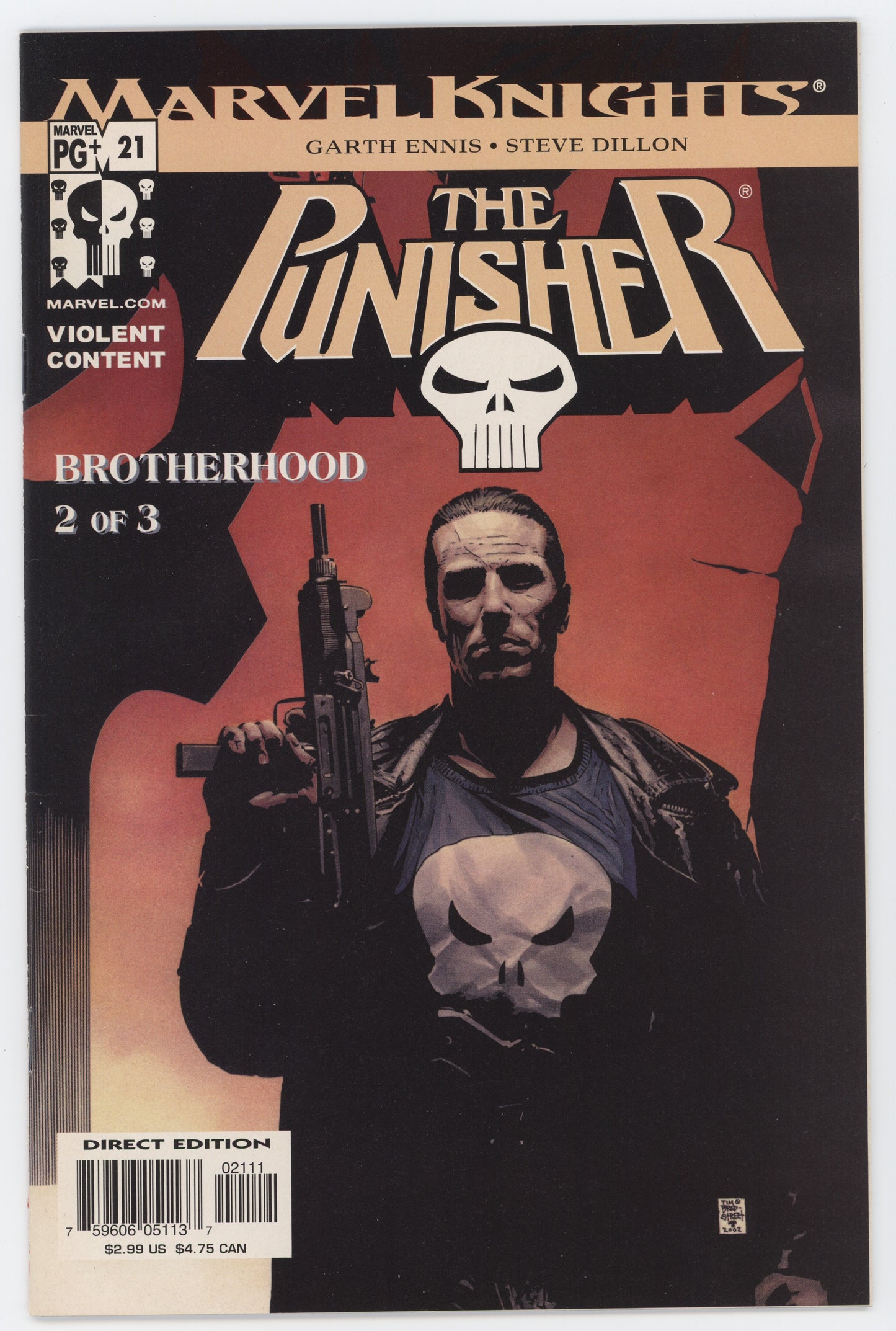 Punisher 21 6th Series Marvel Knights 2003 NM Tim Bradstreet Garth Ennis