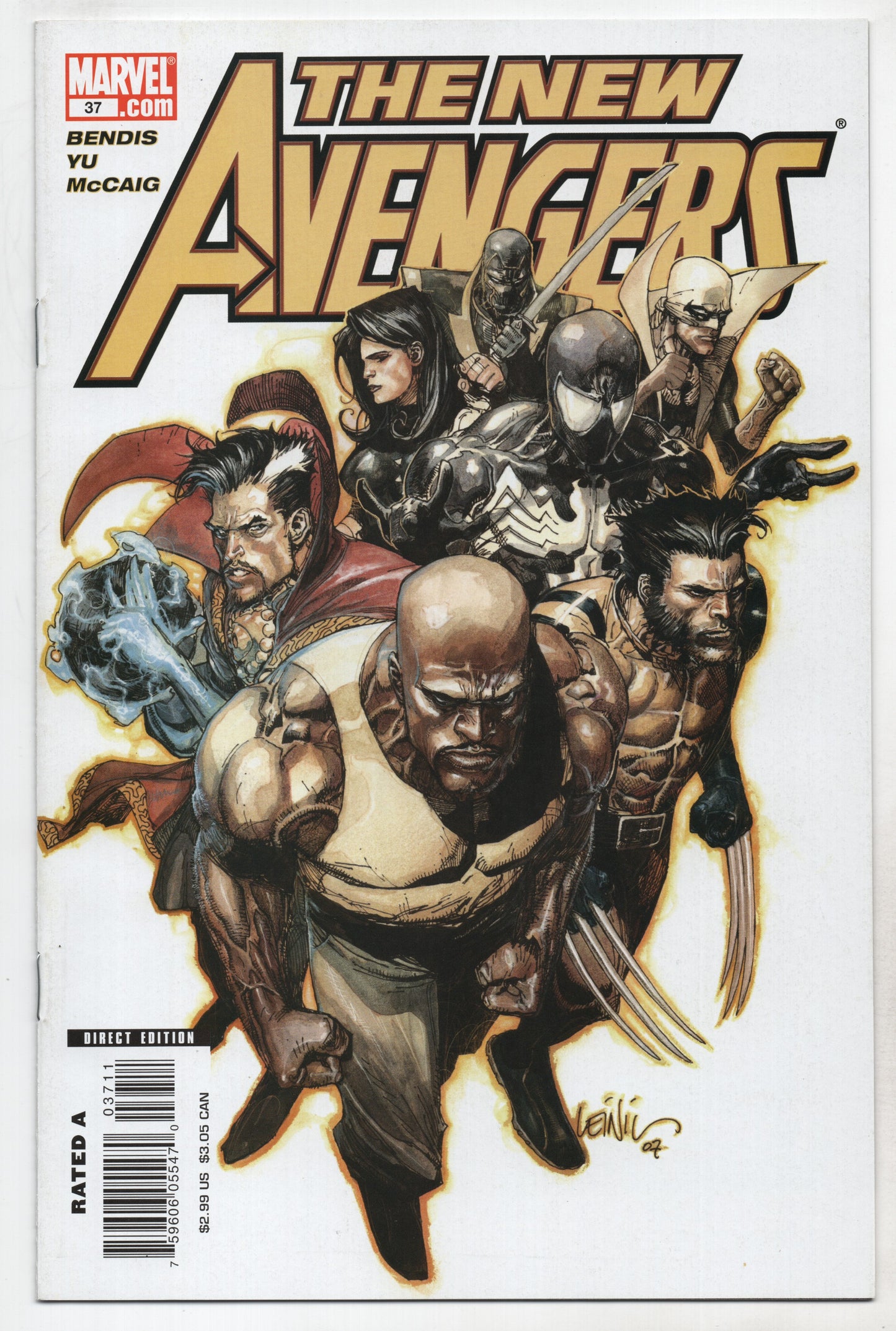 New Avengers 37 1st Series Marvel 2008 NM Leinil Francis Yu