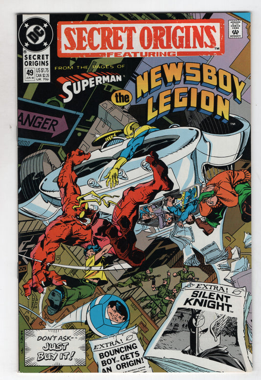 Secret Origins 49 2nd Series DC 1990 NM Superman Newsboy Legion