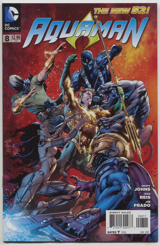 Aquaman 8 A 5th Series DC 2011 NM Joe Prado Ivan Reis