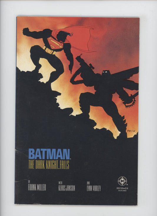 Batman The Dark Knight Returns 4 DC 1986 1st Print Frank Miller Klaus Janson