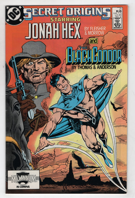 Secret Origins 21 2nd Series DC 1987 NM- Jonah Hex Black Condor