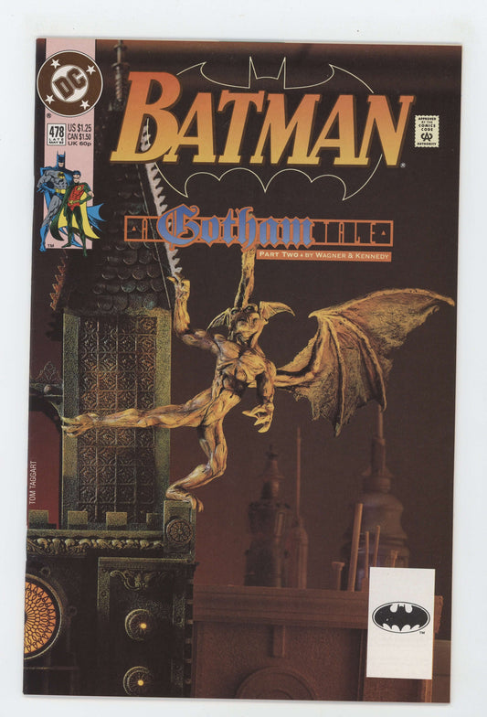 Batman 478 DC 1992 Tom Taggart John Wagner Connecting Clay Figure