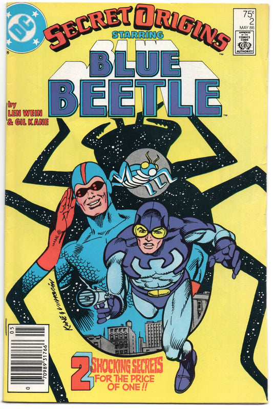 Secret Origins 2 DC 1986 FN Blue Bettle Len Wein Gil Kane Newsstand