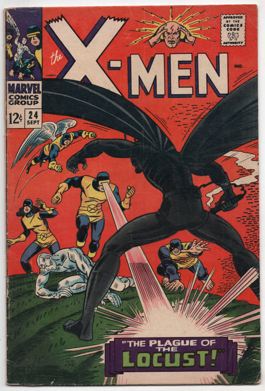 Uncanny X-Men 24 Marvel 1966 FN 1st Locust Roy Thomas Werner Roth