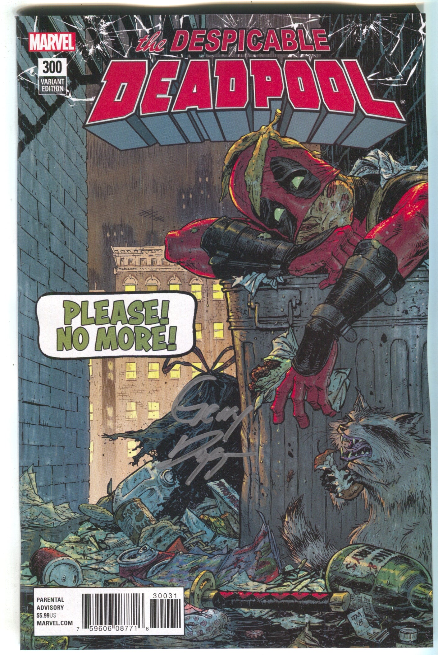 Despicable Deadpool 300 Marvel 1:25 Tony Moore Variant Signed Gerry Duggan
