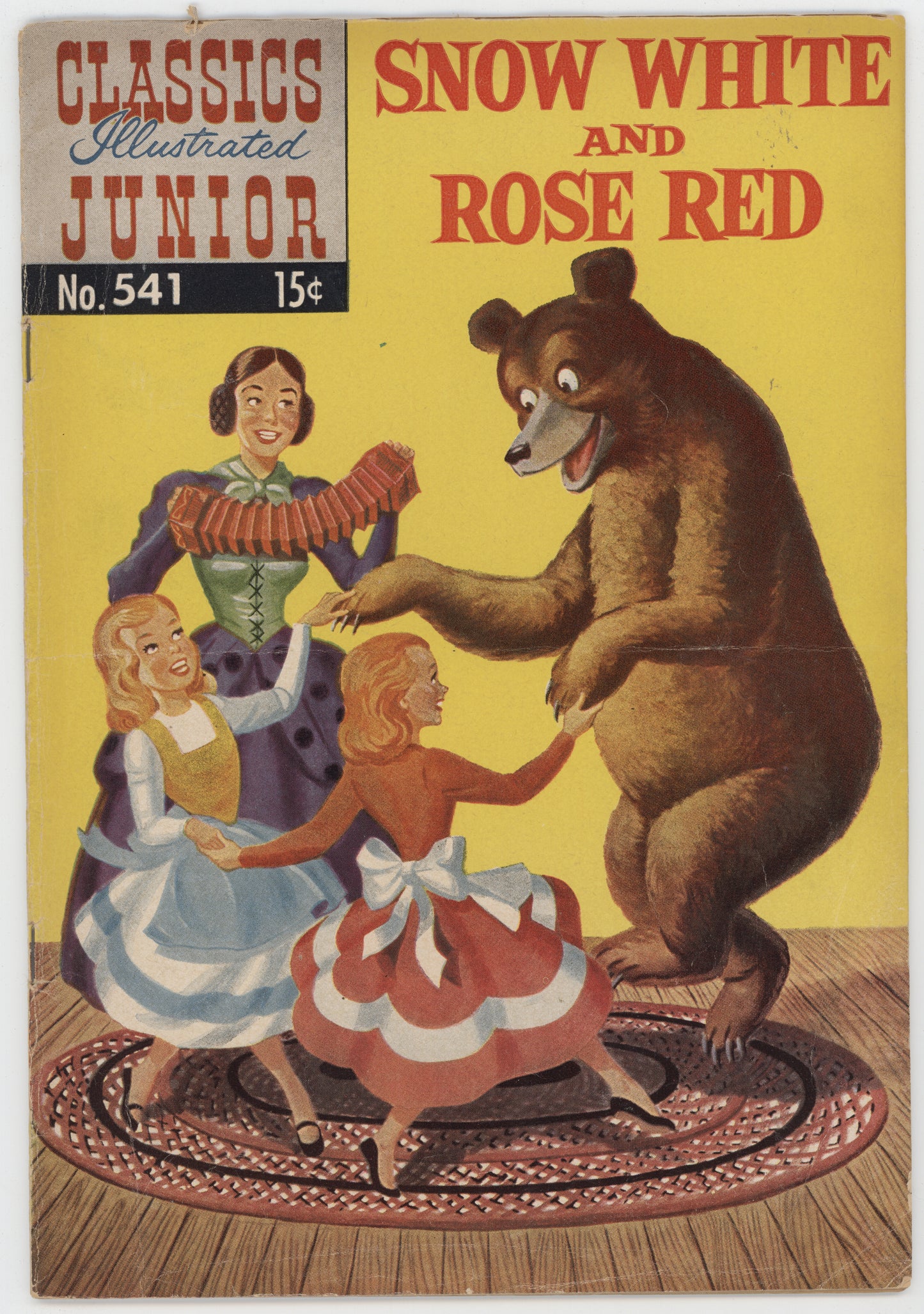 Classics Illustrated Junior 541 Gilberton 1957 FR Snow White Rose Red HRN 562