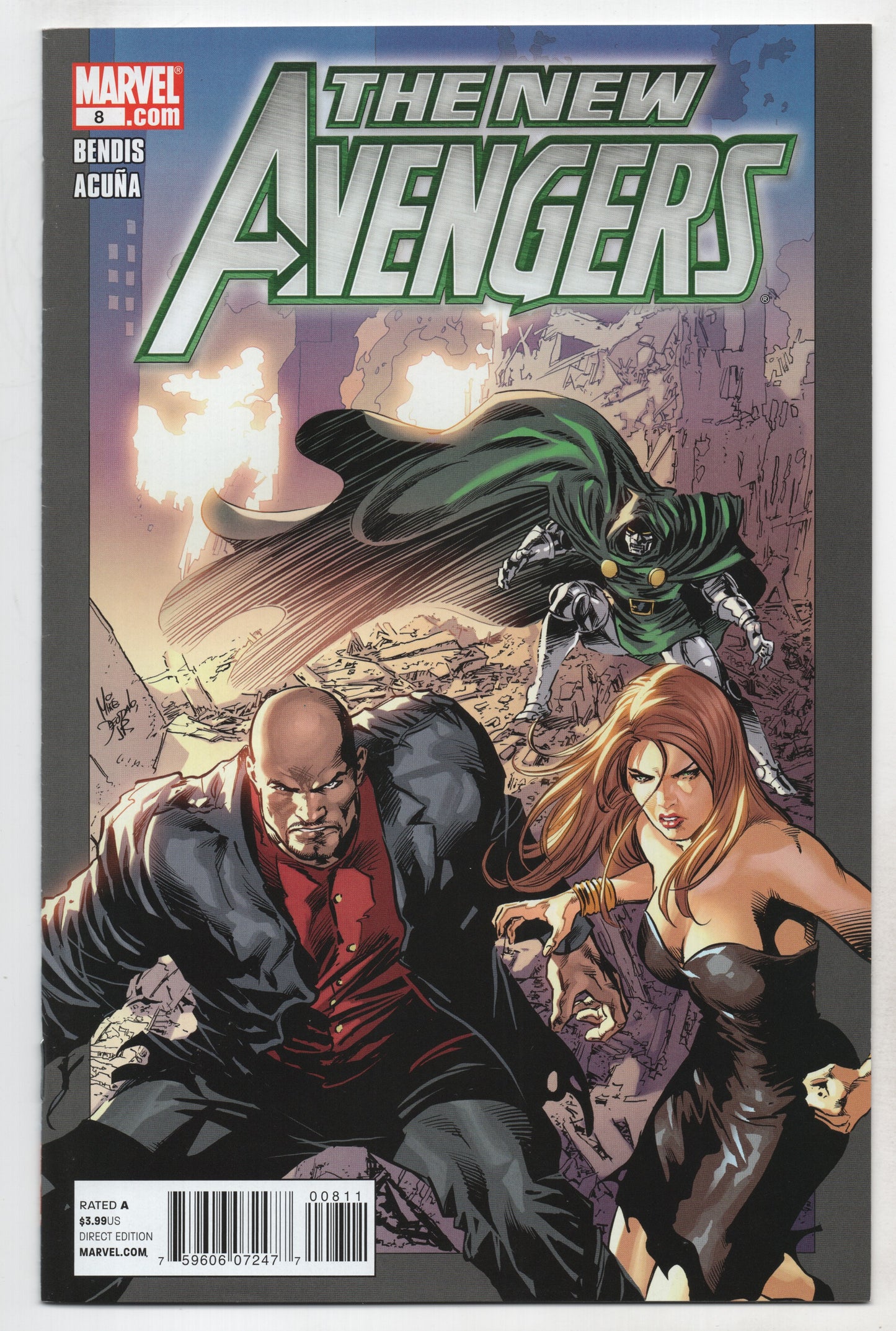 New Avengers 8 2nd Series Marvel 2011 NM Mike Deodato Jessica Jones Luke Cage