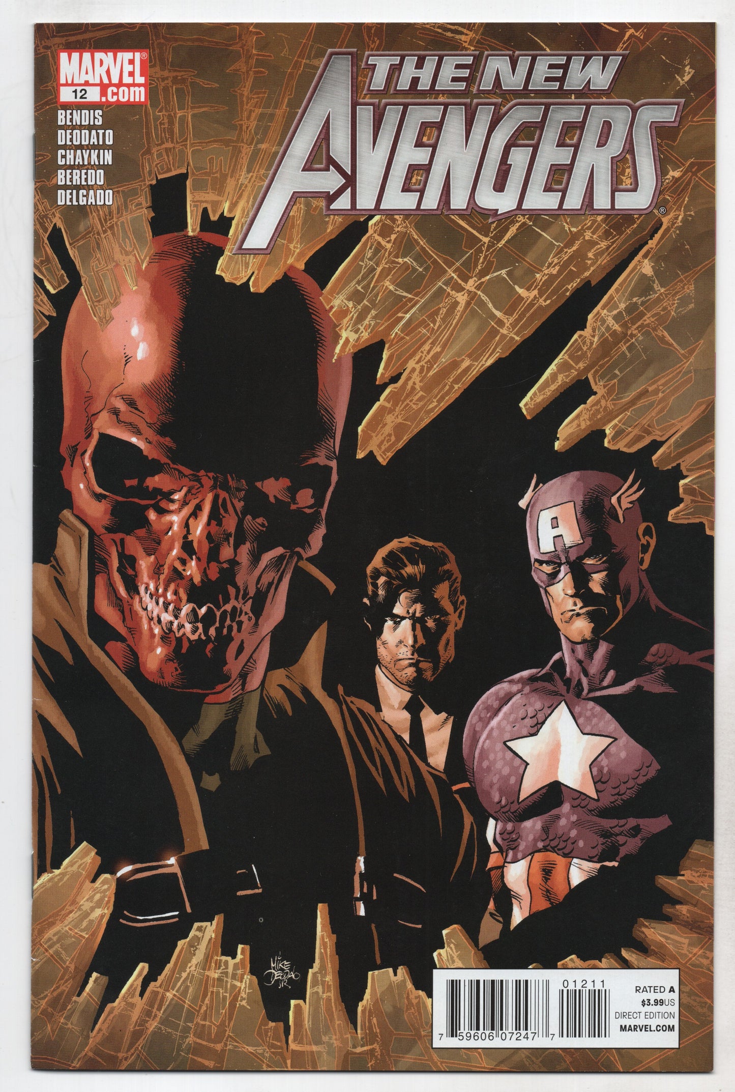 New Avengers 12 2nd Series Marvel 2011 NM Mike Deodato Red Skull
