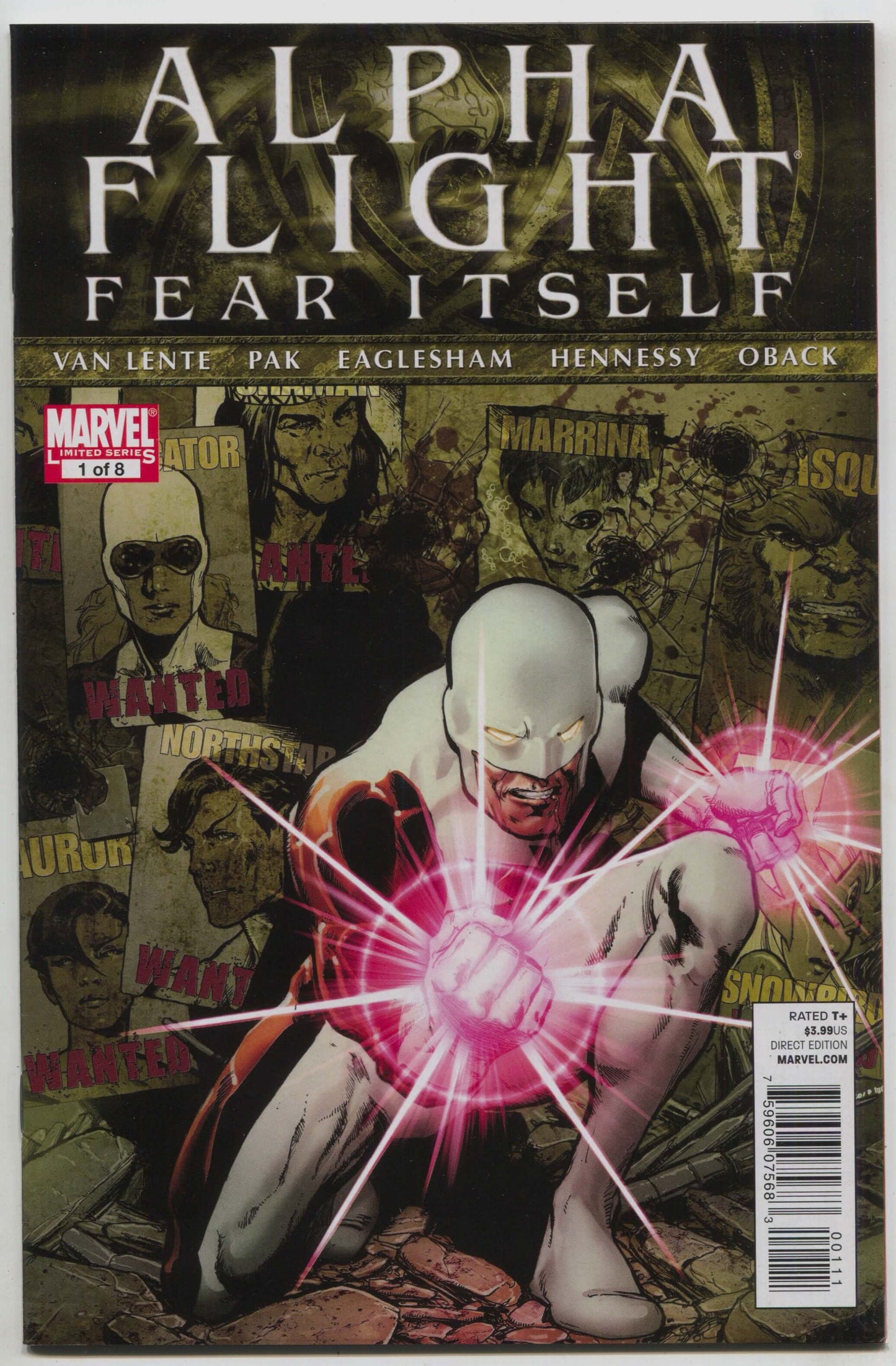 Alpha Flight 1 A Marvel 2011 NM   PHIL JIMENEZ Fear Itself