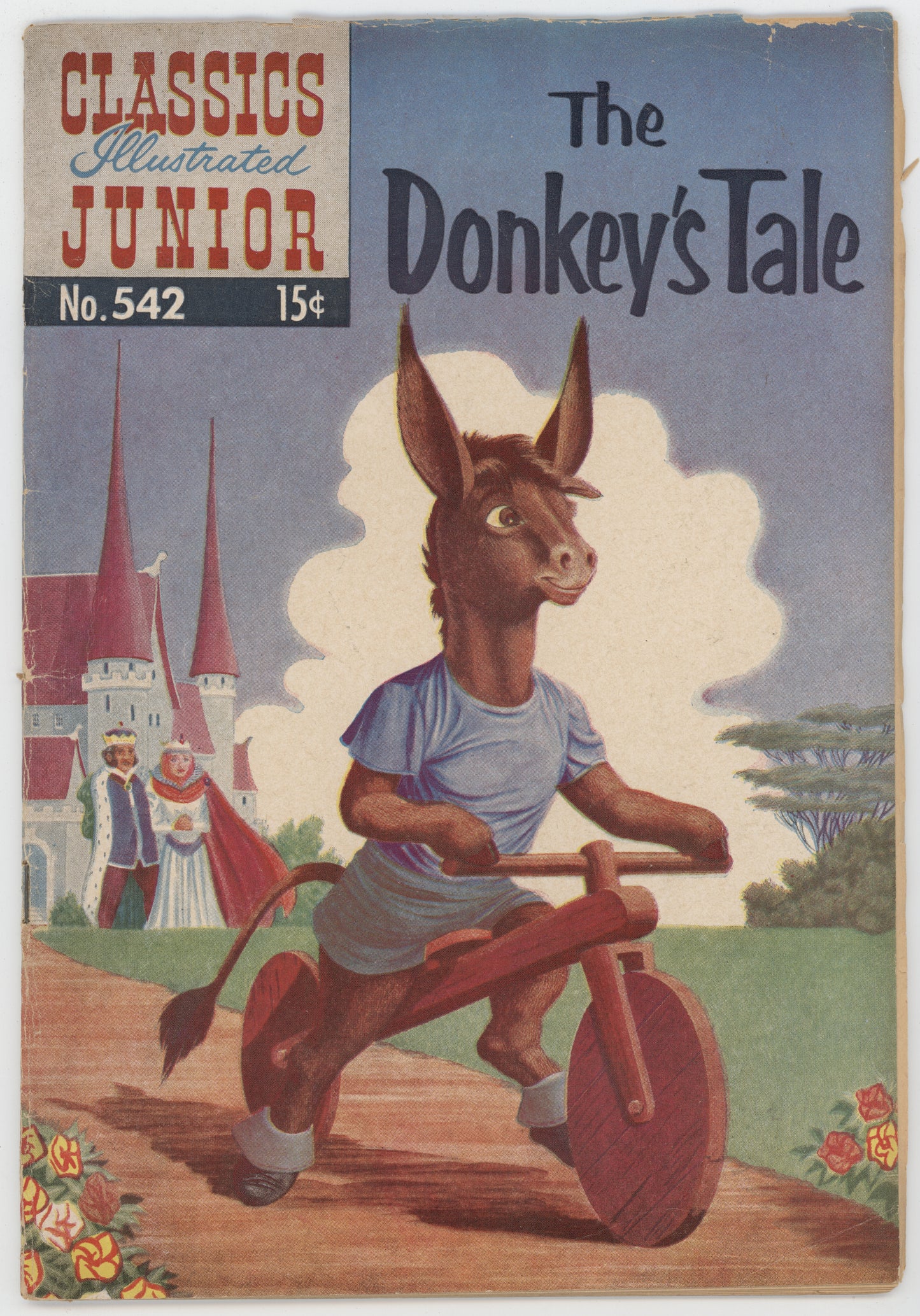 Classics Illustrated Junior 542 Gilberton 1957 FR Donkeys Tale HRN 563